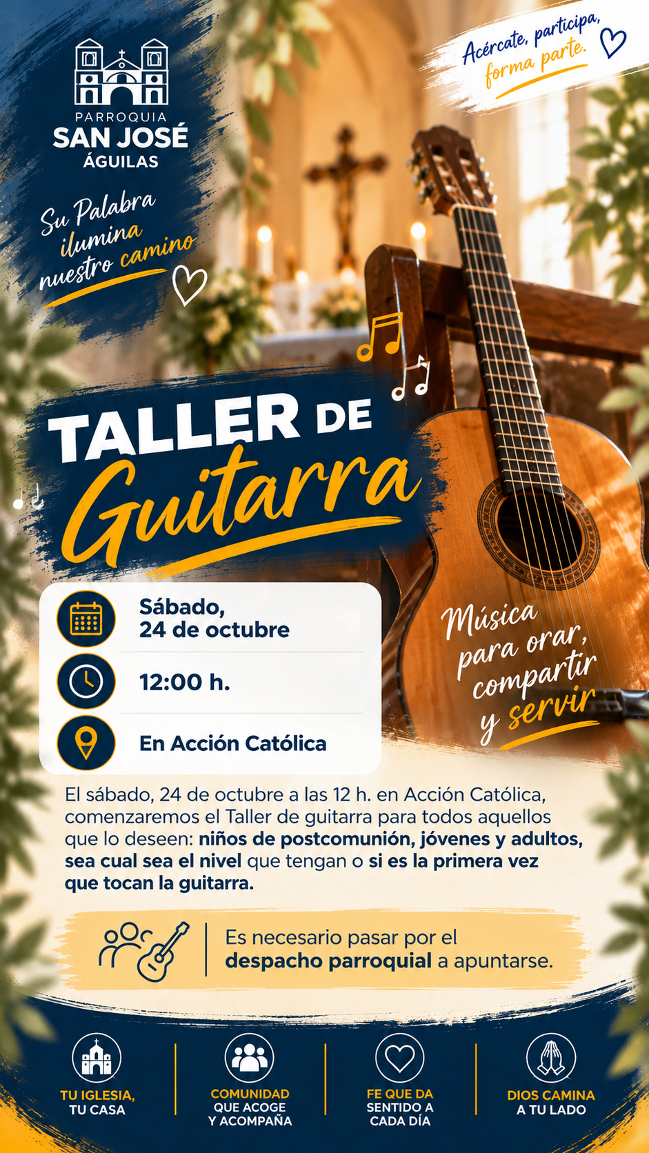 taller guitarra parroquia