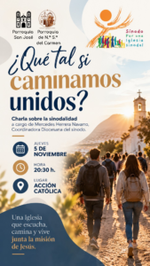 Encuentro sobre la Iglesia sinodal en Águilas el 5 de noviembre de 2026
